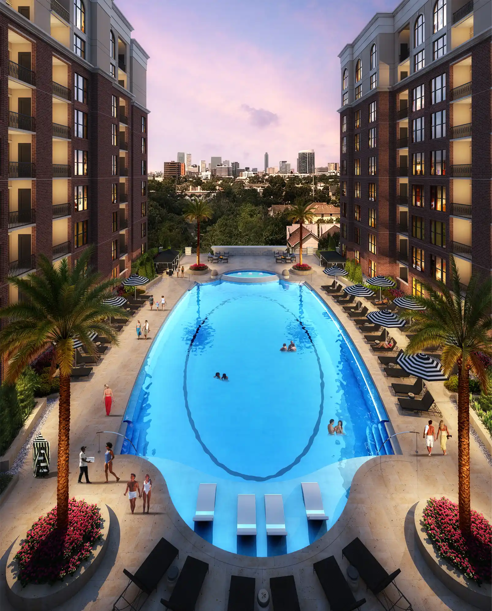 The Heron pool rendering